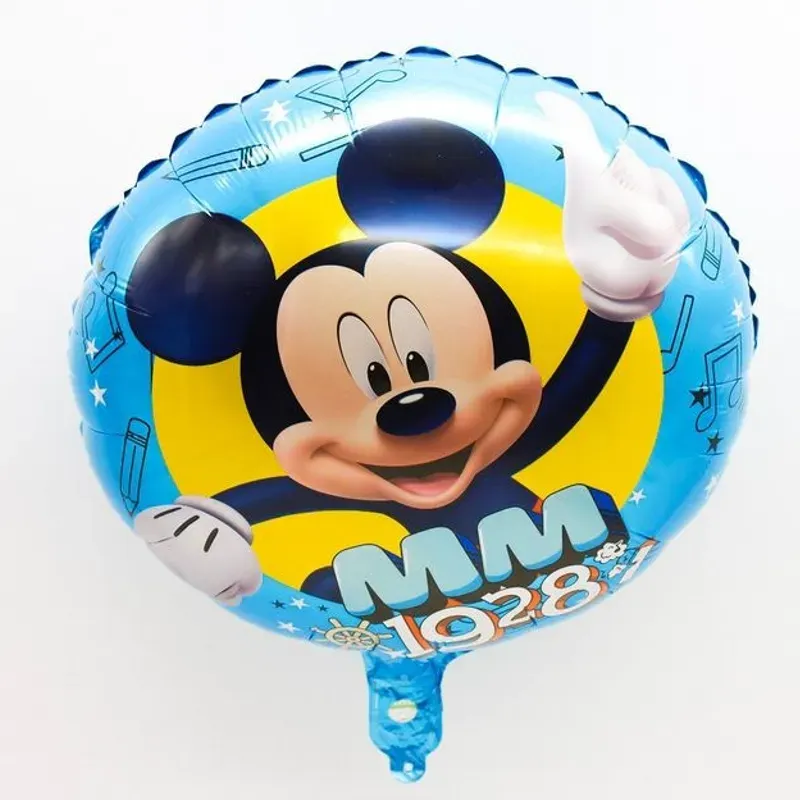 Globo redondo Mickey 18" azul