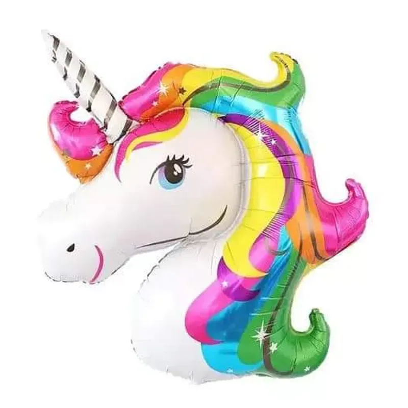 Globo temático Cabeza Unicornio 28"