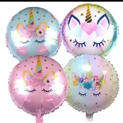 Globo unicornio redondo 18"