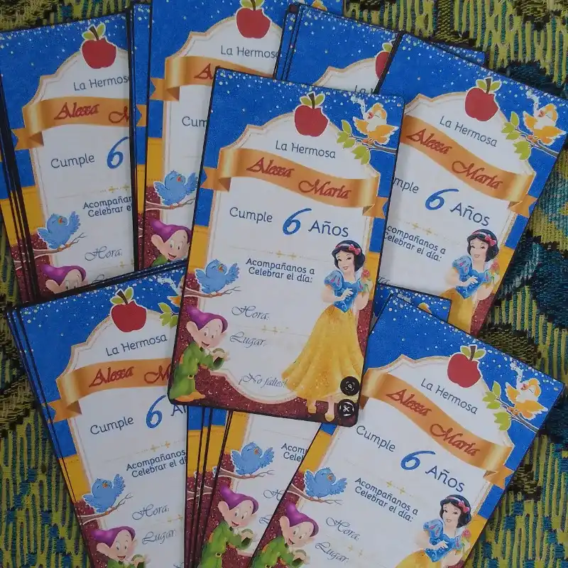 Invitación Personalizada pequeña 