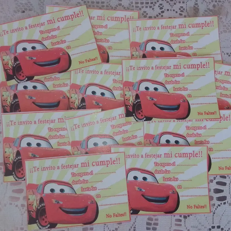 Invitación Rayo McQueen 