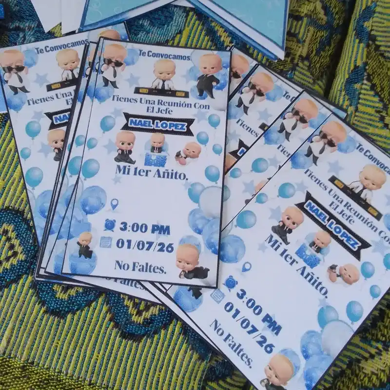 Invitaciones personalizadas grandes