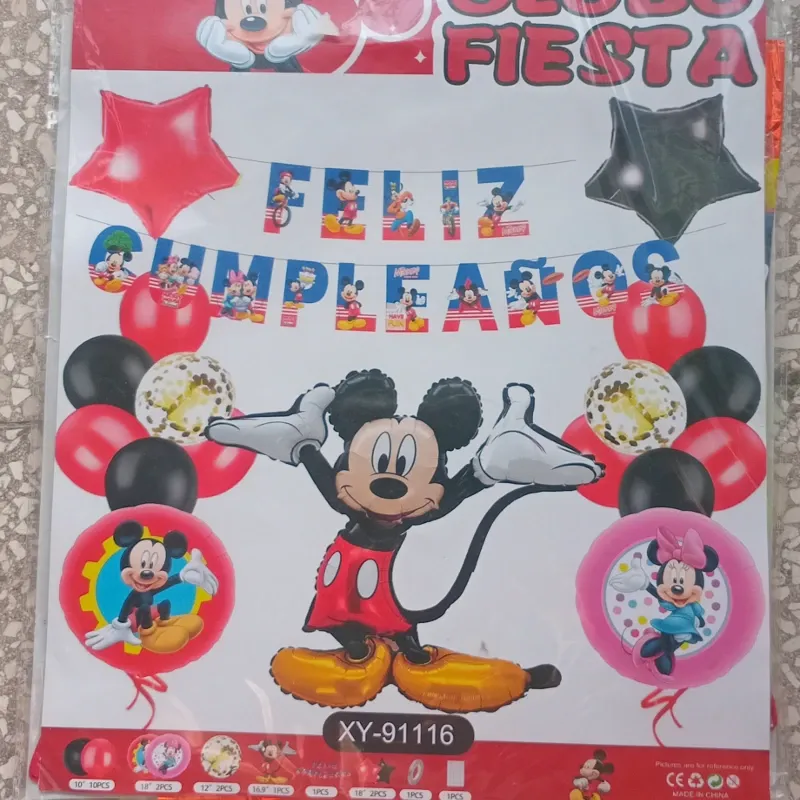 Kit temático de decoración Mickey Mouse