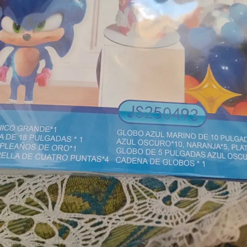 Kit temático de decoración Sonic (54 artículos)