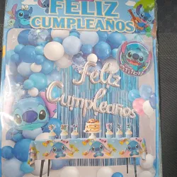 Kit temático para decoración Stitch (54 artículos)
