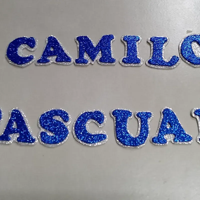 Letras sueltas foami (cada letra 5cm)