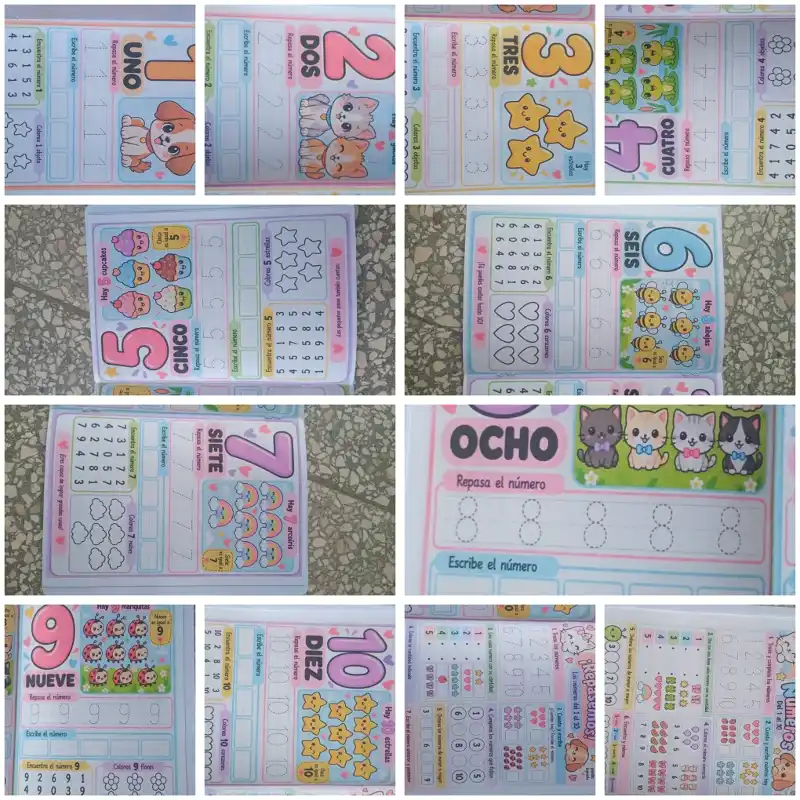 Libro didáctico "Mis primeros números"
