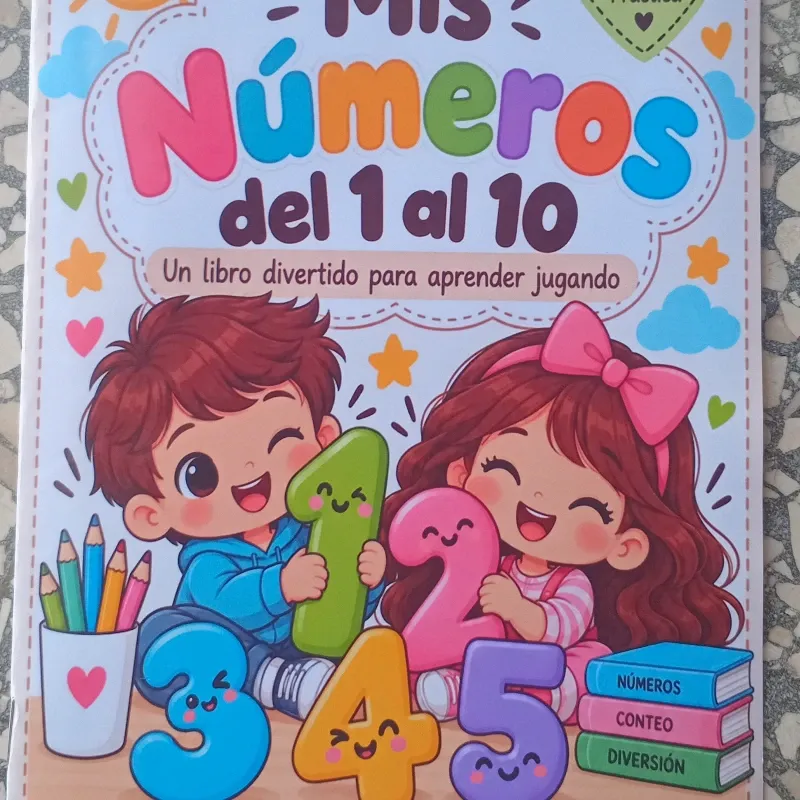 Libro didáctico "Mis primeros números"