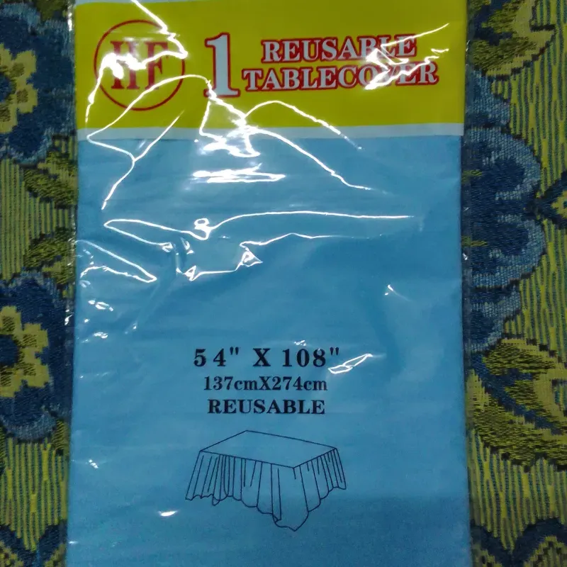 Mantel azul claro color entero 