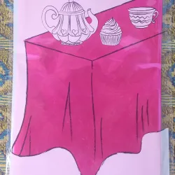 Mantel fucsia cromado