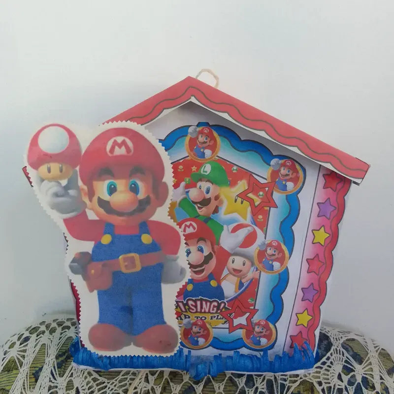 Piñata casita cartulina 