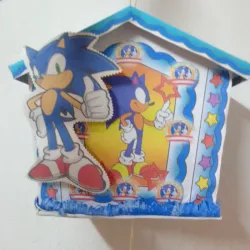 Piñata casita Sonic