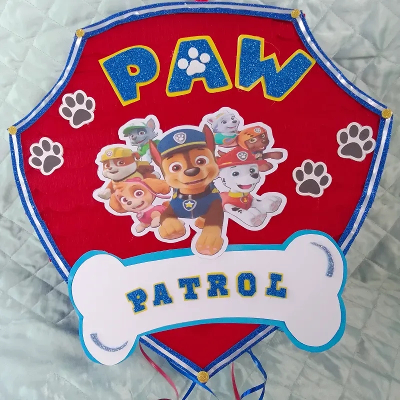 Piñata Paw Patrol Escudo Patrulla Canina