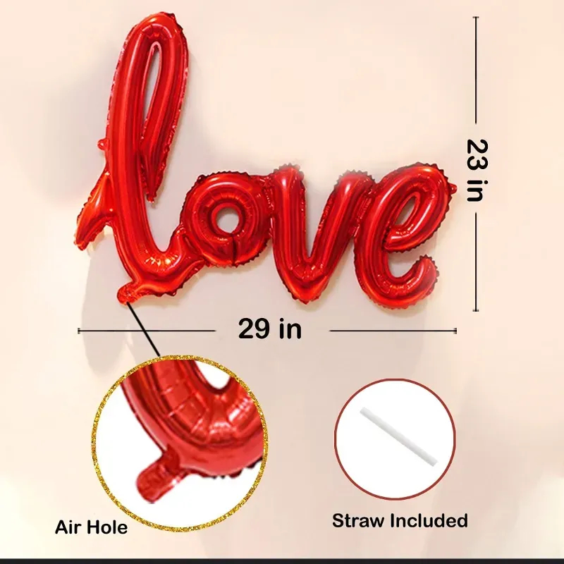 Globo Love rojo