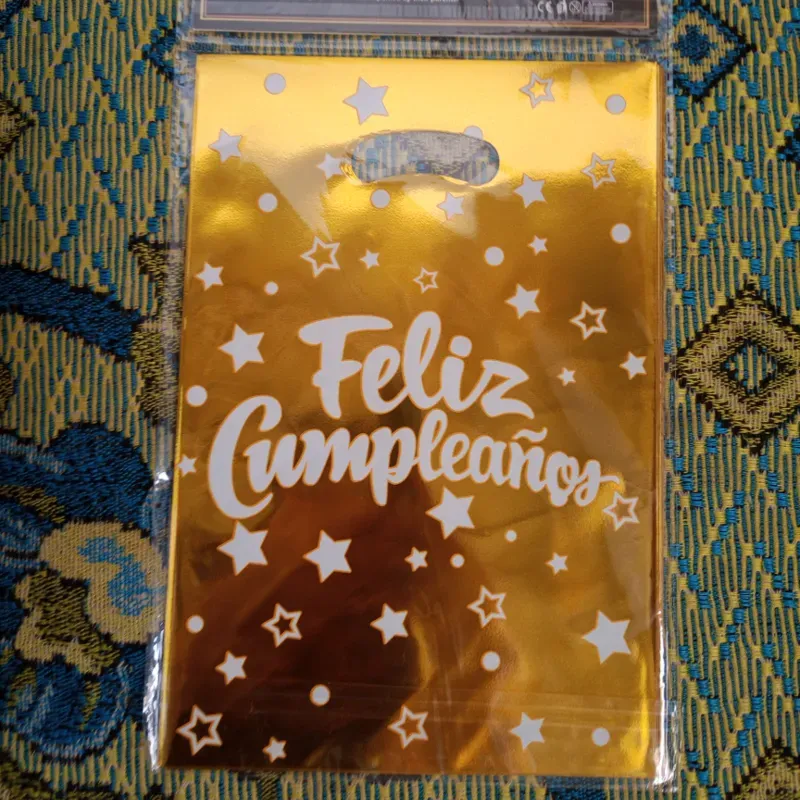 Bolsa regalo FC cromada dorada 