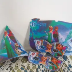 Set 10 gorros y 10 gafitas Frozen 