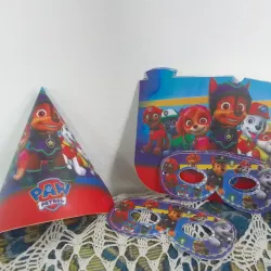Set 10 gorros y 10 gafitas Paw Patrol 