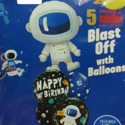 Set de globos astronauta 