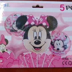 Set de globos cabeza Minnie 