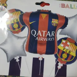 Set de globos FCB fútbol 