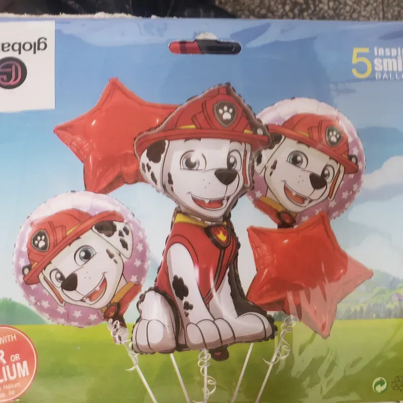 Set de globos Marshall paw patrol 