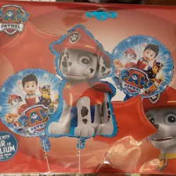 Set de globos Marshall paw patrol 