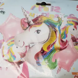 Set de globos Unicornio 