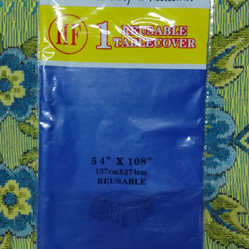 Mantel azul fuerte color entero