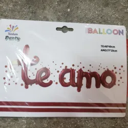 Te amo rojo inflable 