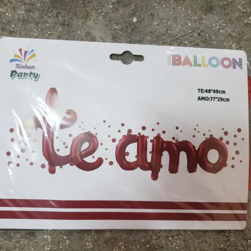 Te amo rojo inflable 