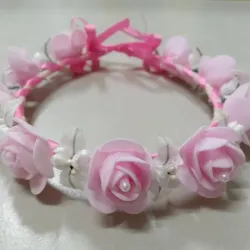 Tiara de flores foami