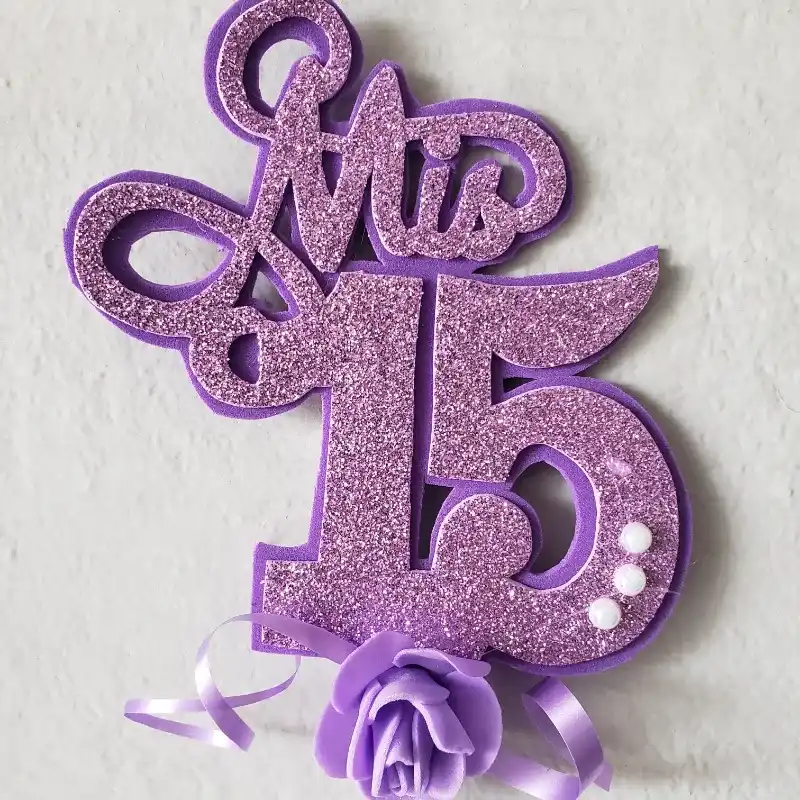 Topper Mis 15 morado