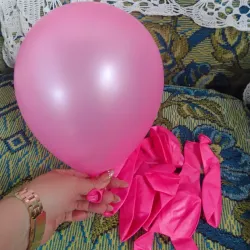 Globo cromado rosado cromado 12"