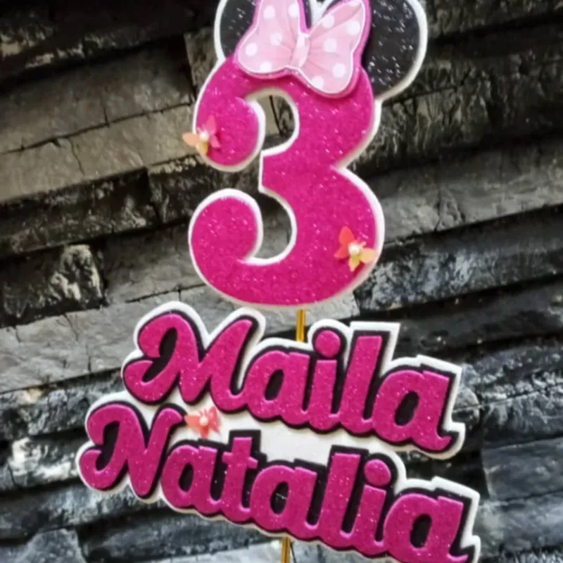 Topper Nombre y Edad (3capas foami)