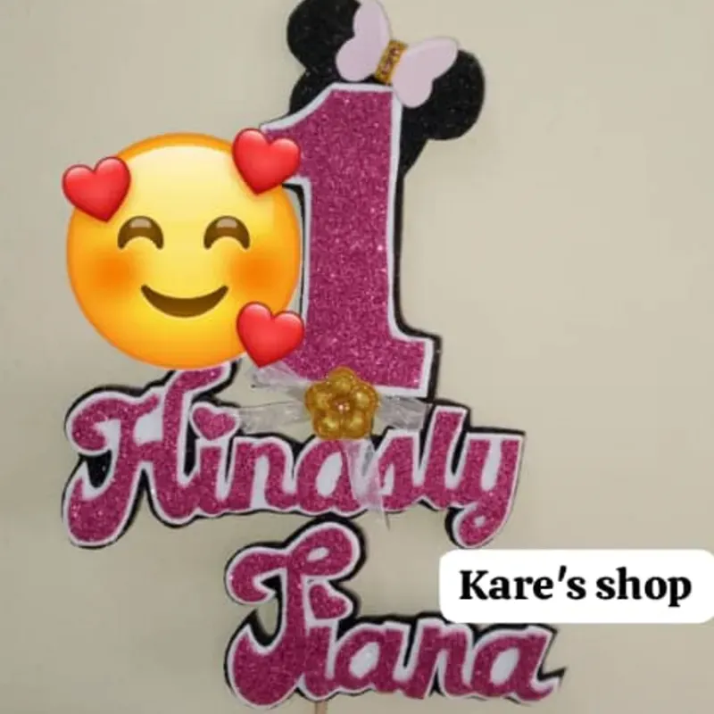 Topper Nombre y Edad (3capas foami)