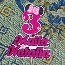 Topper Nombre y Edad (3capas foami)