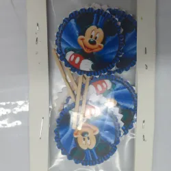 Toppers para cupcakes Mickey (10 piezas)