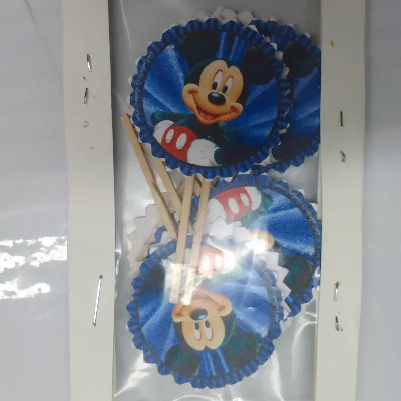 Toppers para cupcakes Mickey (10 piezas)