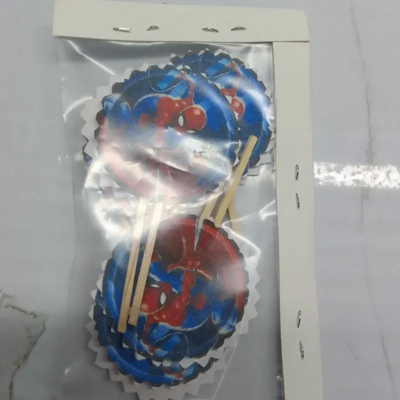 Toppers para cupcakes Spiderman (10 piezas)