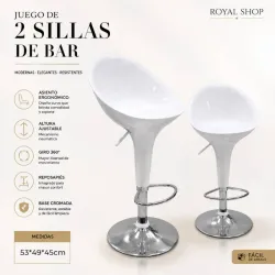Banquetas dúo Blancas