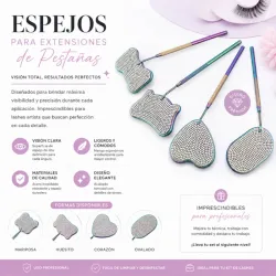 Espejo pequeño para detalles de pestañaa