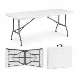 Mesa blanca de 6 plaza