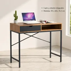 Mesa escritorio con cajón integrado