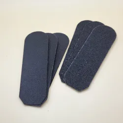 Repuestos adhesivos de lija para limas de pies.
