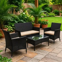 Set 4 pieza para terraza