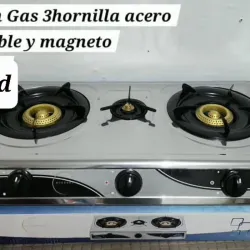Cocina de gas de 3 hornillas