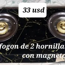 Cocina de gas de 2 hornillas