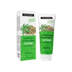 Mascarilla de arcilla absorbente de aceite de semilla de cáñamo canadiense