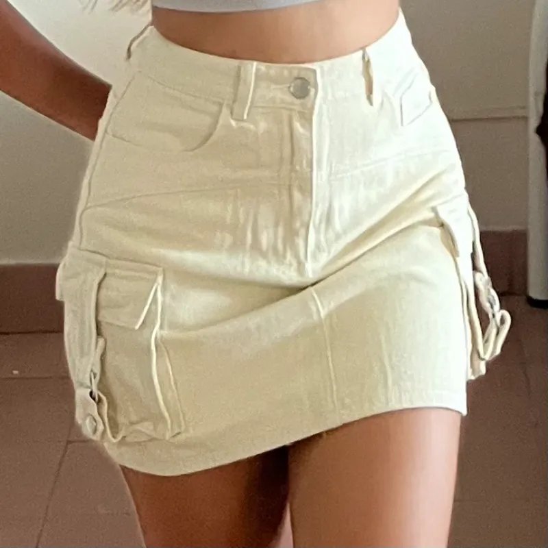 Saya de Mezclilla Beige 
