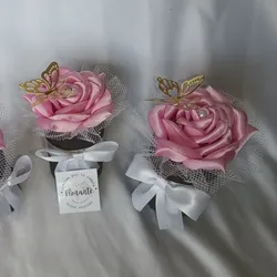 Mini cajita con rosa